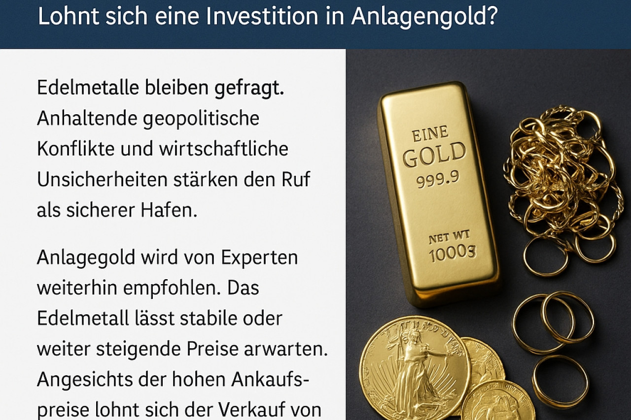 Edelmetalle: Prognose für die Zukunft – Lohnt sich eine Investition in Anlagengold?